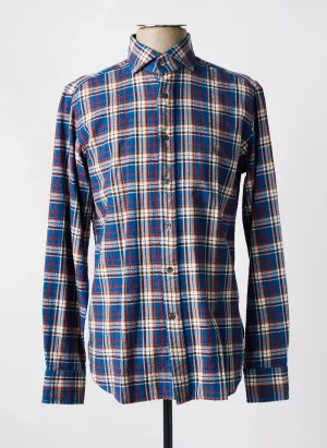 Chemise Manches Longues Bagutta Bleu