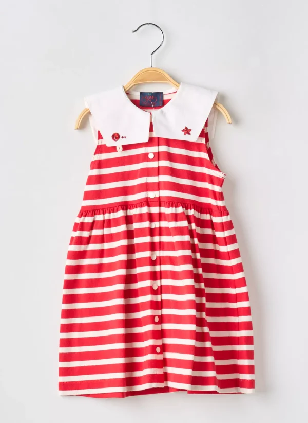 Robe Mi-longue Coudemail Rouge Sans Manche