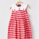 Robe Mi-longue Coudemail Rouge Sans Manche