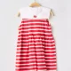 Robe Mi-longue Coudemail Rouge Sans Manche