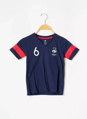 T-shirt Fff Bleu Manches Courtes